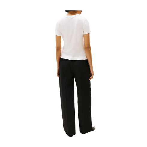 Tommy Hilfiger T-shirt T-shirt Donna con nodo laterale S P25 - TOMMY HILFIGERWW44559 - YBL - S - Francavilla Moda